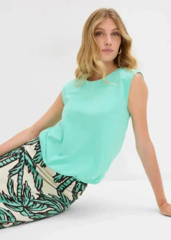 New Shirt mit elastischem Bündchen Damen Shirts & Tops