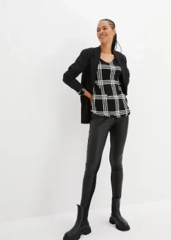 Outlet Shirt mit elastischem Saum, langarm Damen Shirts & Tops