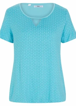 Damen bonprix Shirts & Tops|Shirt mit Gummizug, Kurzarm