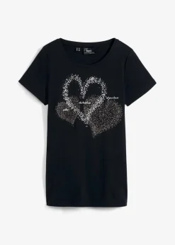 Online Shirt mit Herzdruck aus Bio-Baumwolle Damen Shirts & Tops|Nachhaltigere Materialien