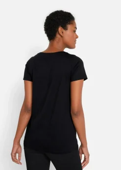 Online Shirt mit Herzdruck aus Bio-Baumwolle Damen Shirts & Tops|Nachhaltigere Materialien