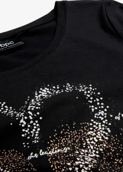 Online Shirt mit Herzdruck aus Bio-Baumwolle Damen Shirts & Tops|Nachhaltigere Materialien