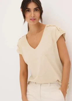 Hot Shirt mit Häkeleinsätzen Damen Shirts & Tops
