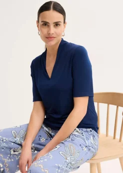Best Shirt mit Kelchkragen Damen Shirts & Tops