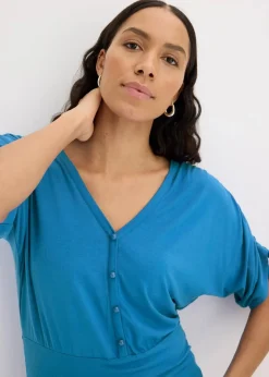 Damen bonprix Shirts & Tops|Shirt mit Knopfleiste