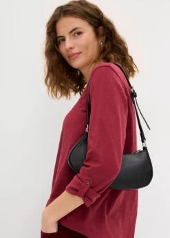 Damen bonprix Shirts & Tops|Nachhaltigere Materialien|Shirt mit Knopfleiste aus reiner Bio-Baumwolle