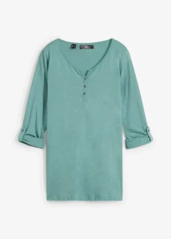 Shirt mit Knopfleiste aus reiner Bio-Baumwolle Damen Shirts & Tops|Nachhaltigere Materialien