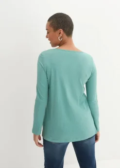 Shirt mit Knopfleiste aus reiner Bio-Baumwolle Damen Shirts & Tops|Nachhaltigere Materialien