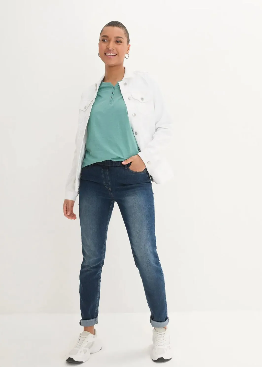 Shirt mit Knopfleiste aus reiner Bio-Baumwolle Damen Shirts & Tops|Nachhaltigere Materialien