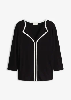New Shirt mit Kontrastblende Damen Shirts & Tops