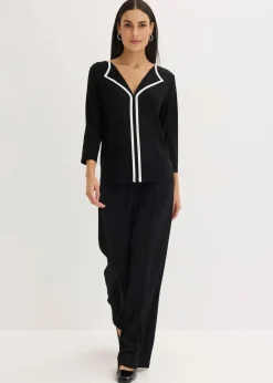 New Shirt mit Kontrastblende Damen Shirts & Tops