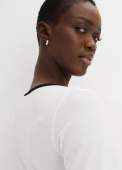 Discount Shirt mit Kontrastblende Damen Shirts & Tops