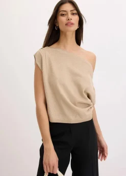 Sale Shirt mit One-Shoulder Damen Bekleidung·Umstandsmode|Strickmode