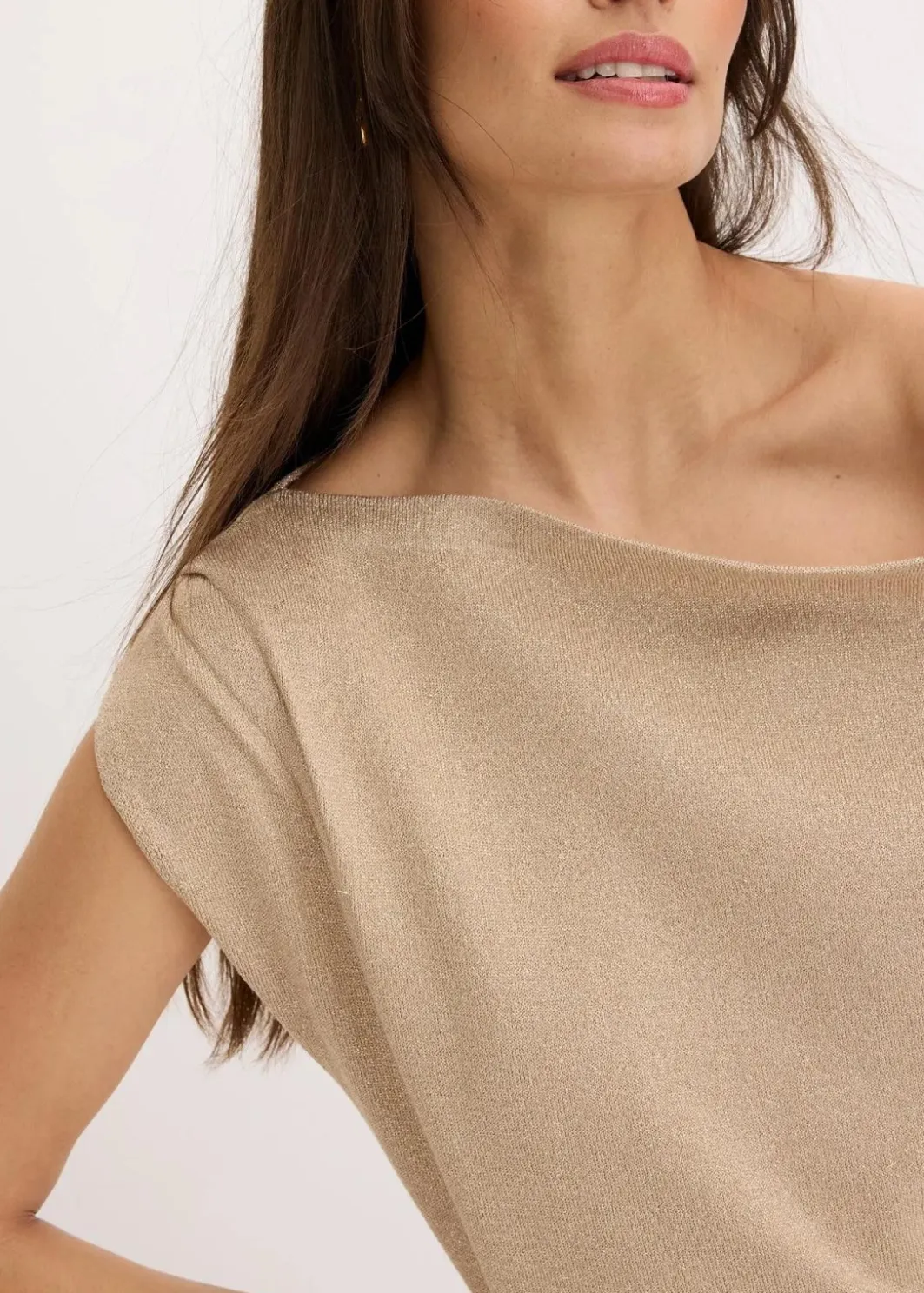 Sale Shirt mit One-Shoulder Damen Bekleidung·Umstandsmode|Strickmode