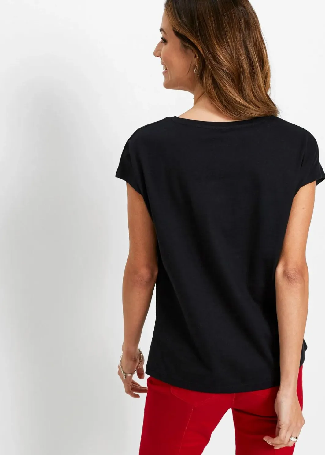 Damen bonprix Shirts & Tops|Shirt mit Pailletten