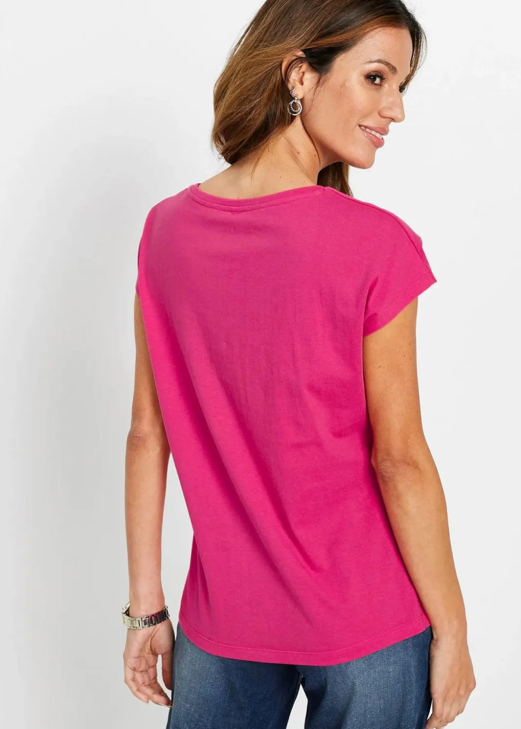 Damen bonprix Shirts & Tops|Shirt mit Pailletten