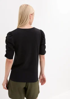 Damen bonprix Shirts & Tops|Nachhaltigere Materialien|Shirt mit Puffärmeln