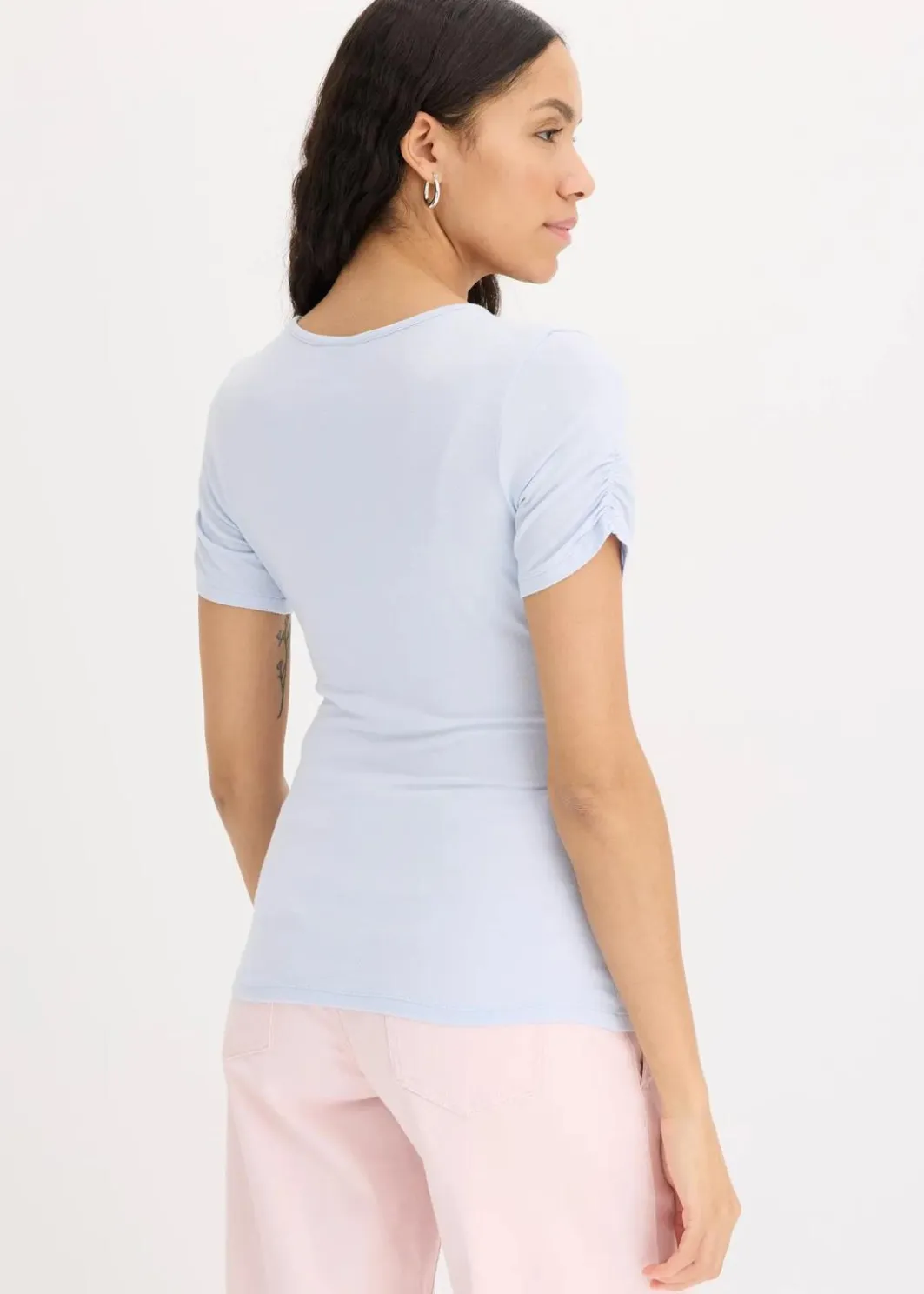 Damen bonprix Shirts & Tops|Shirt mit Raffung