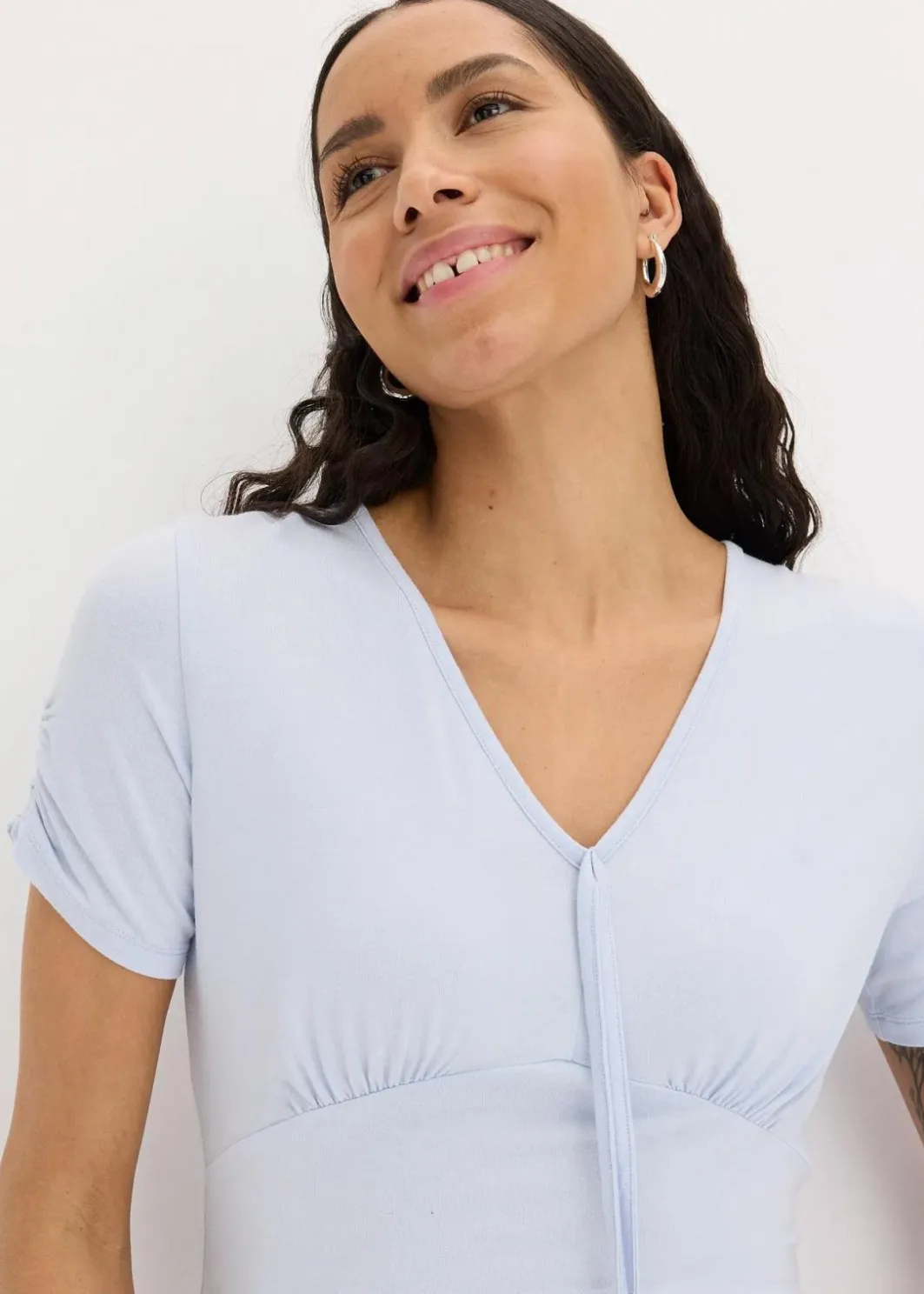 Damen bonprix Shirts & Tops|Shirt mit Raffung