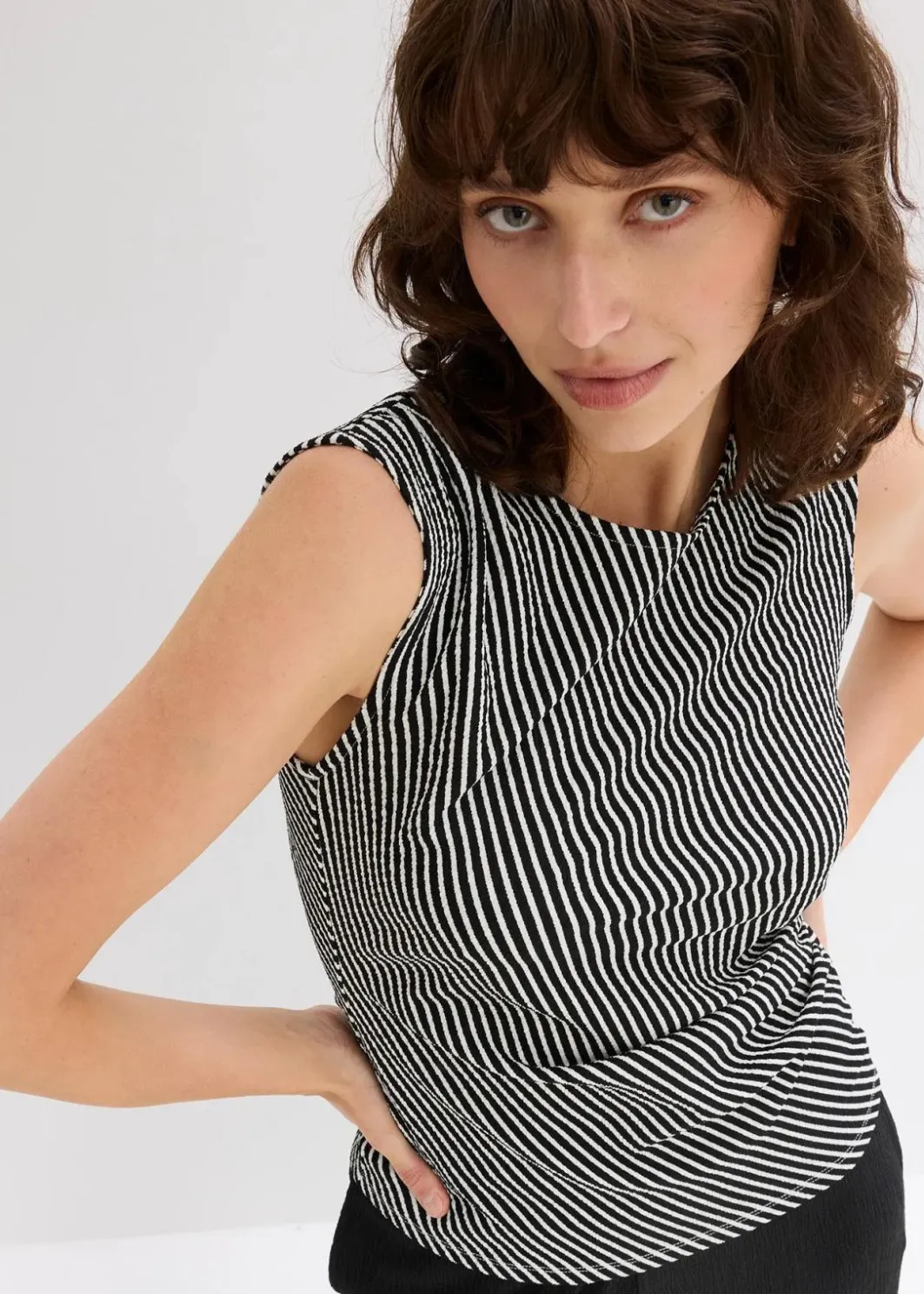 Damen bonprix Shirts & Tops|Shirt mit Raffung