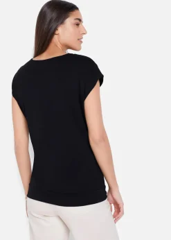Sale Shirt mit Reißverschluss, Kurzarm Damen Shirts & Tops|Nachhaltigere Materialien