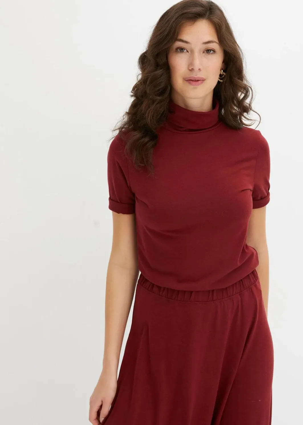 Damen bonprix Shirts & Tops|Shirt mit Rollkragen