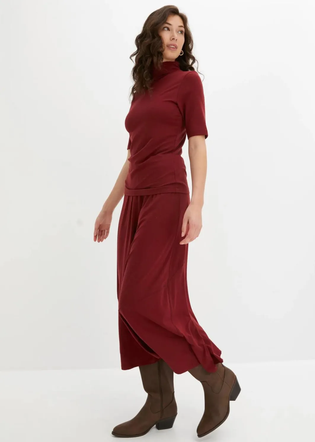 Damen bonprix Shirts & Tops|Shirt mit Rollkragen