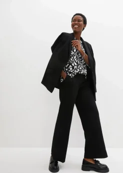 Damen bonprix Nachhaltigere Materialien|Shirts & Tops|Shirt mit Rundhals-Ausschnitt, ¾-Arm