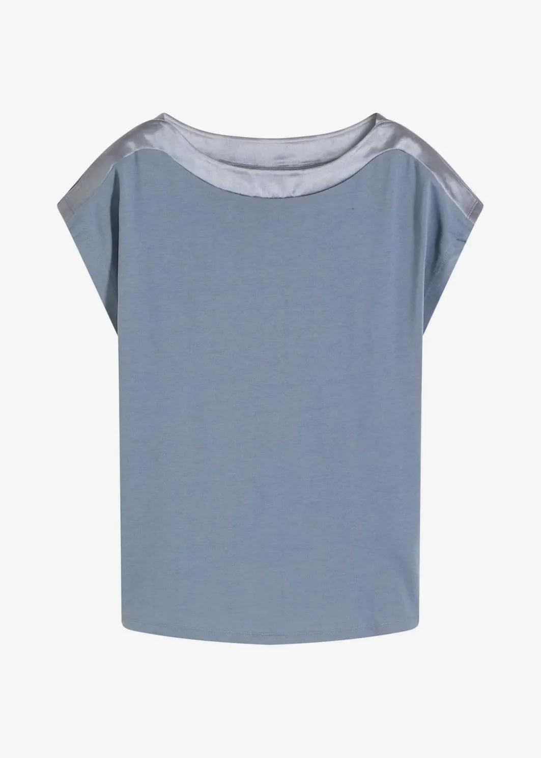 Online Shirt mit Satinpasse Damen Shirts & Tops