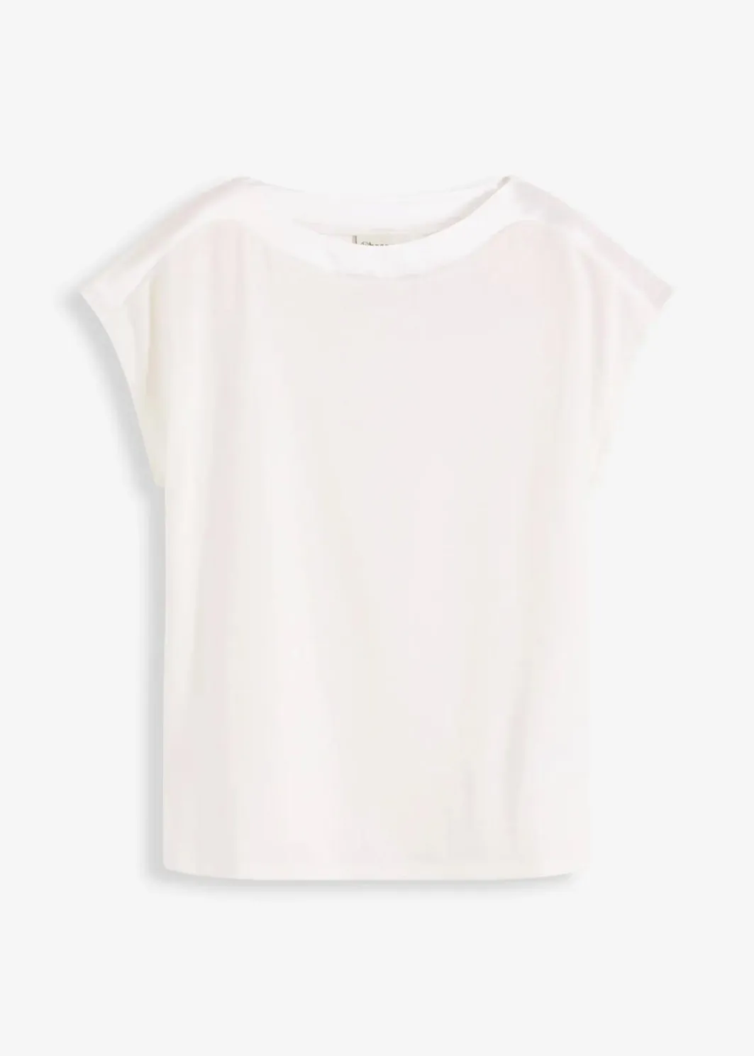 Damen bonprix Shirts & Tops|Shirt mit Satinpasse