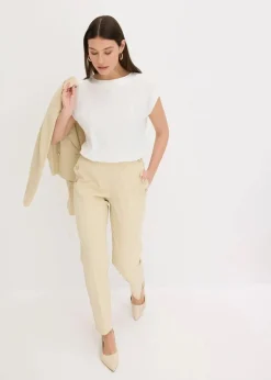 Damen bonprix Shirts & Tops|Shirt mit Satinpasse