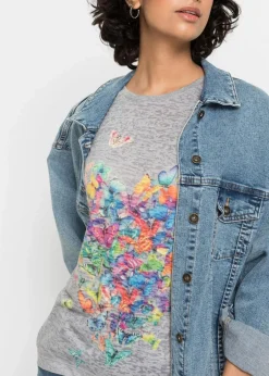 New Shirt mit Schmetterlingsdruck Damen Shirts & Tops
