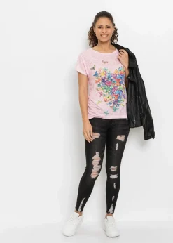 Damen bonprix Shirts & Tops|Shirt mit Schmetterlingsdruck