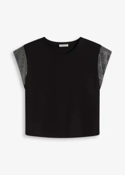 Damen bonprix Shirts & Tops|Nachhaltigere Materialien|Shirt mit Schulterpolstern