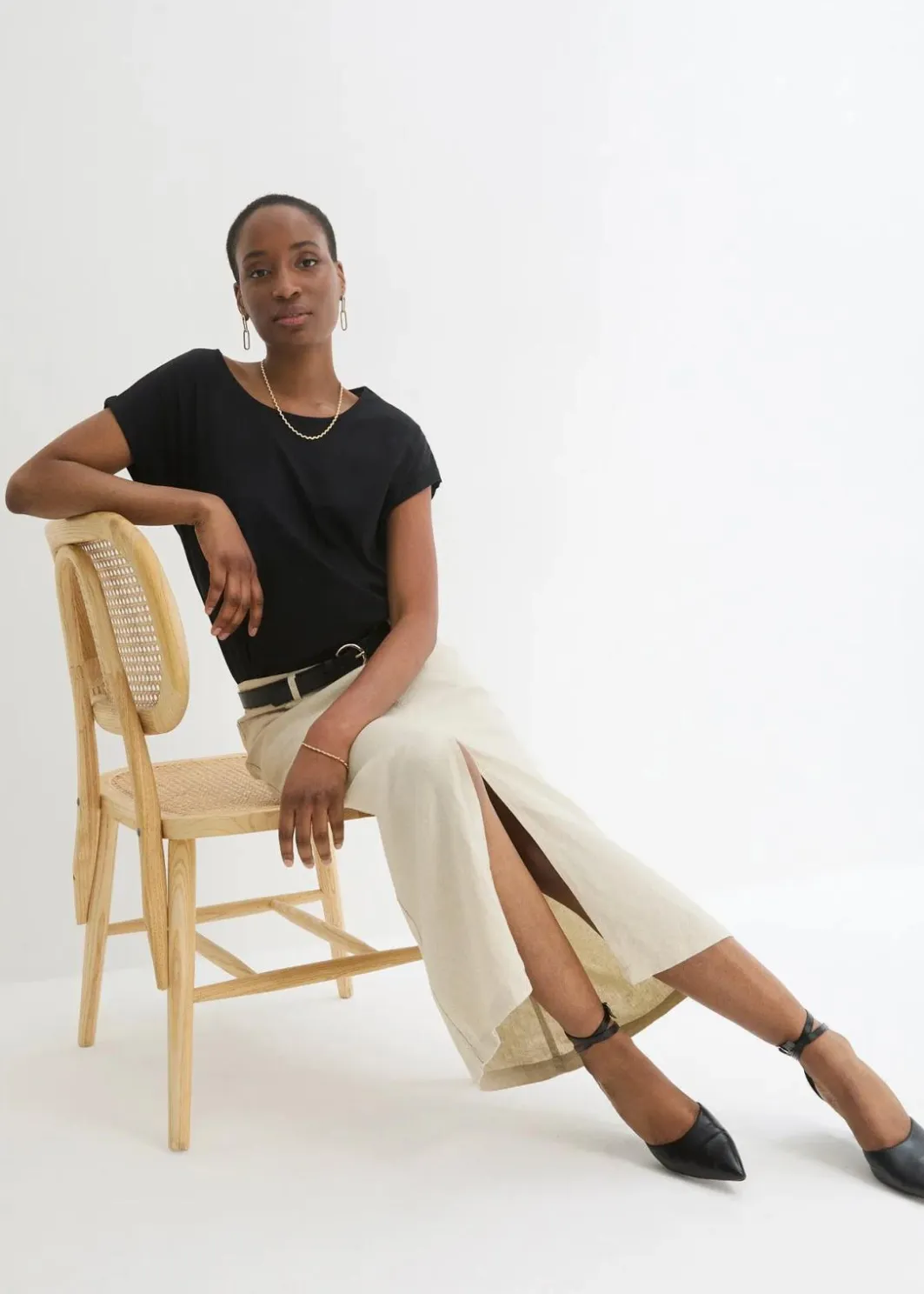Damen bonprix Premium|Shirts & Tops|Shirt mit Seidenanteil