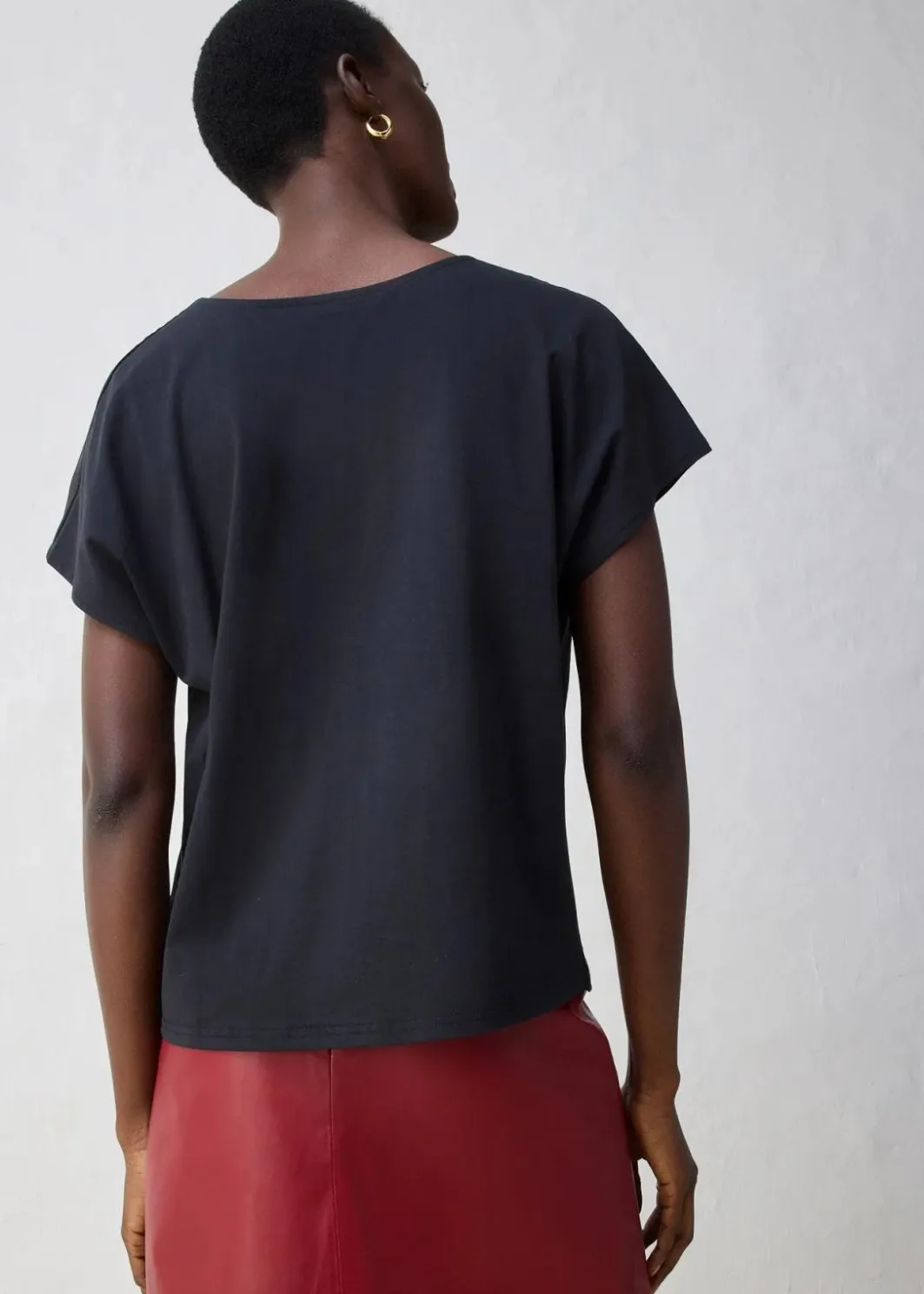 Damen bonprix Shirts & Tops|Premium|Shirt mit Seidenanteil und Webeinsatz