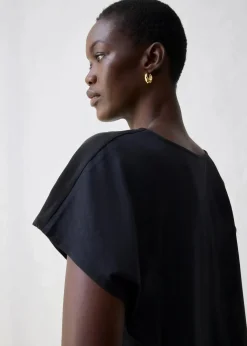 Damen bonprix Shirts & Tops|Premium|Shirt mit Seidenanteil und Webeinsatz
