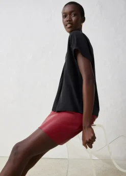Damen bonprix Shirts & Tops|Premium|Shirt mit Seidenanteil und Webeinsatz