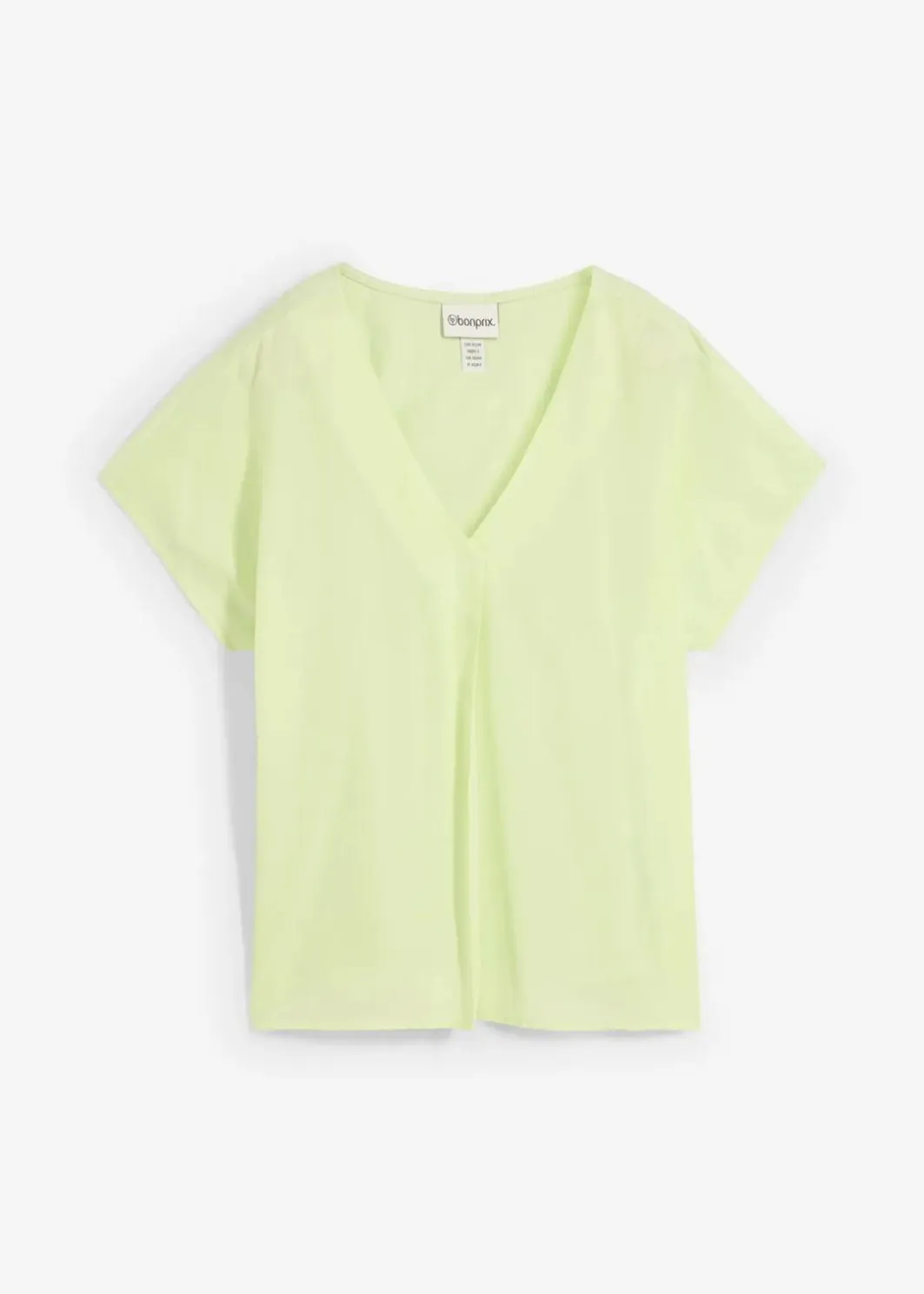 Damen bonprix Premium|Shirts & Tops|Shirt mit Seidenanteil und Webeinsatz