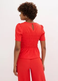 Sale Shirt mit Smok Damen Nachhaltigere Materialien|Shirts & Tops