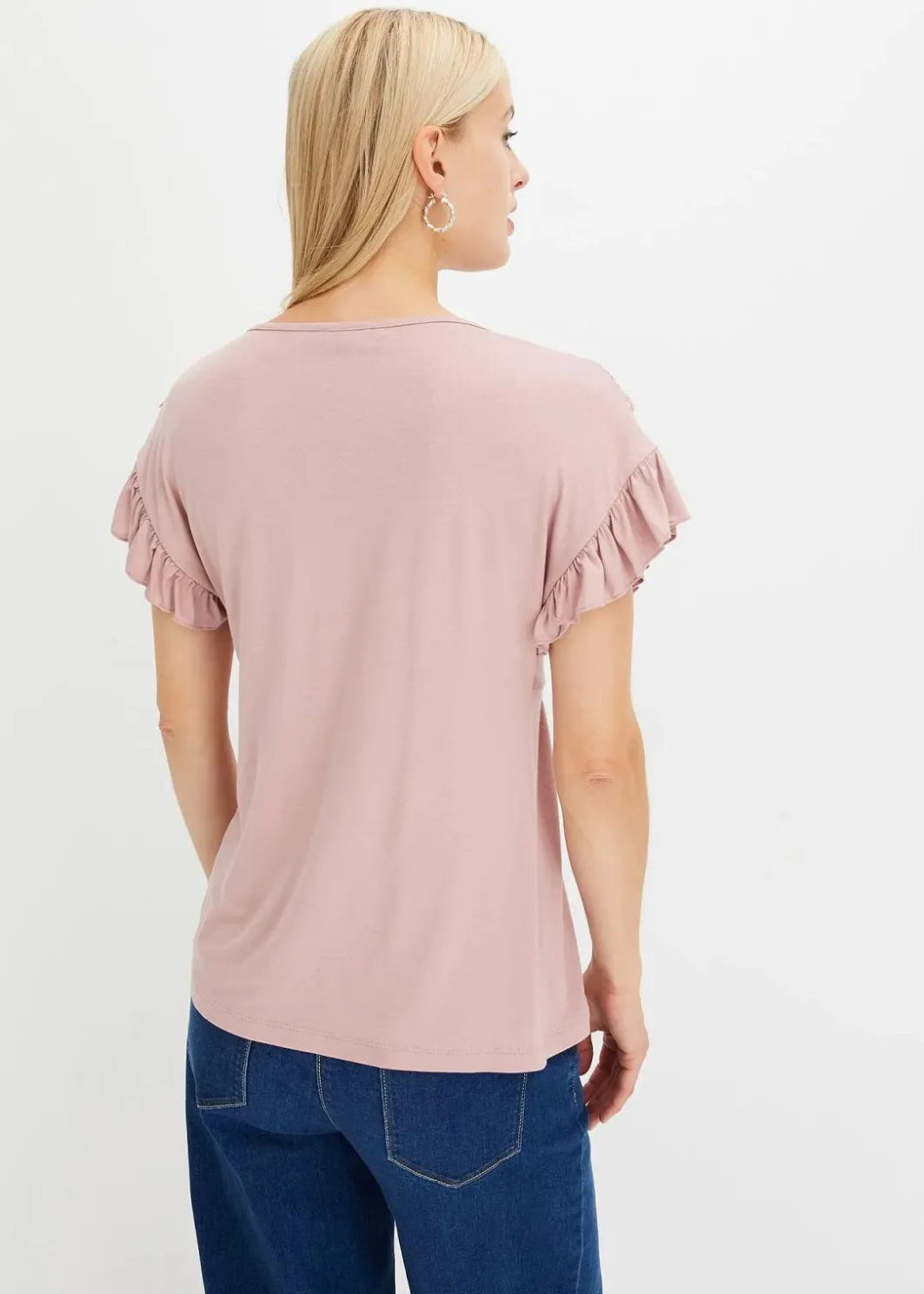 Damen bonprix Shirts & Tops|Shirt mit Spitze