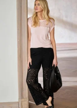 Shirt mit Spitze Damen Shirts & Tops|Nachhaltigere Materialien