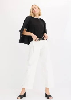 Damen bonprix Shirts & Tops|Shirt mit Spitzenborte