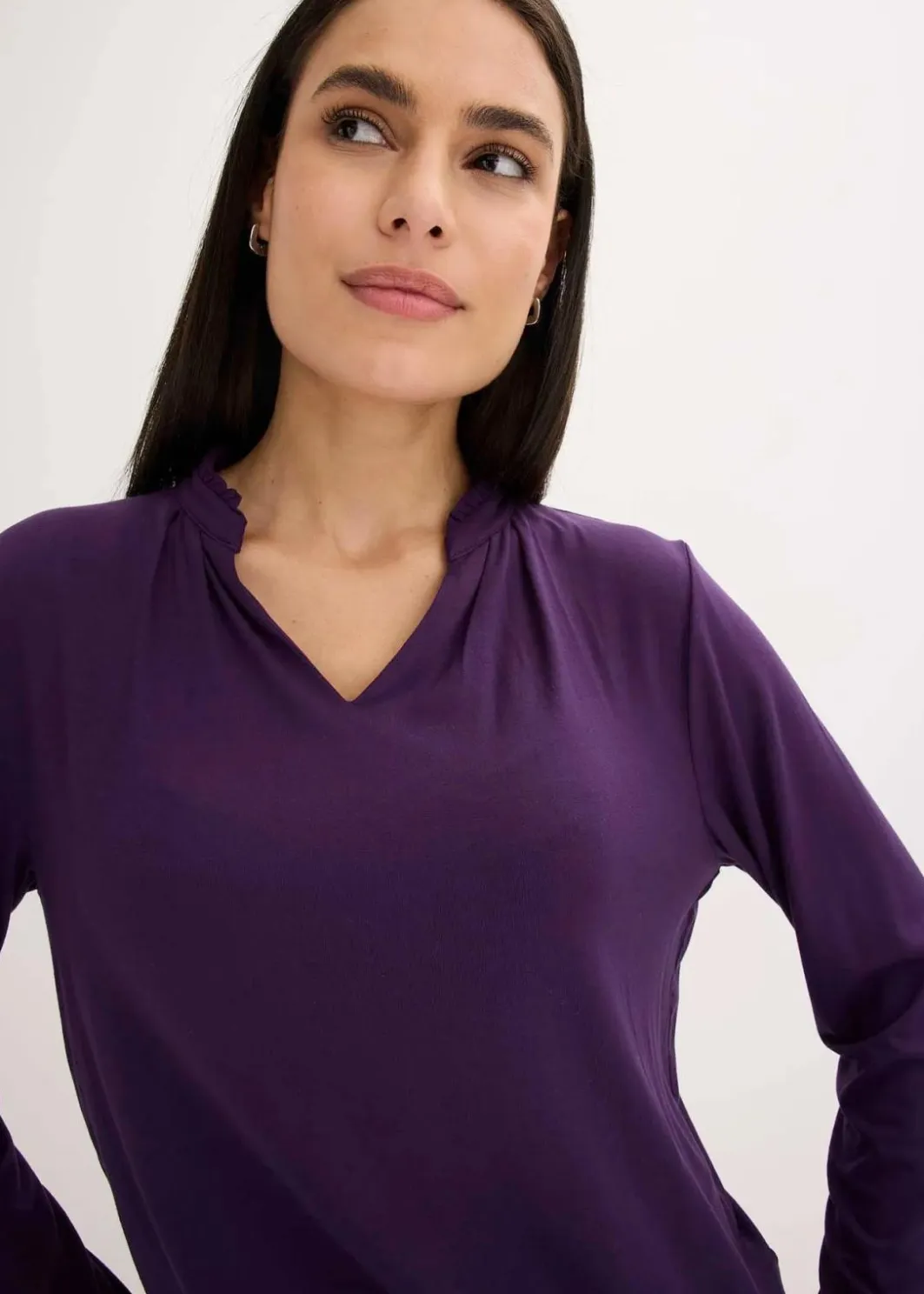 Damen bonprix Shirts & Tops|Shirt mit Stehkragen