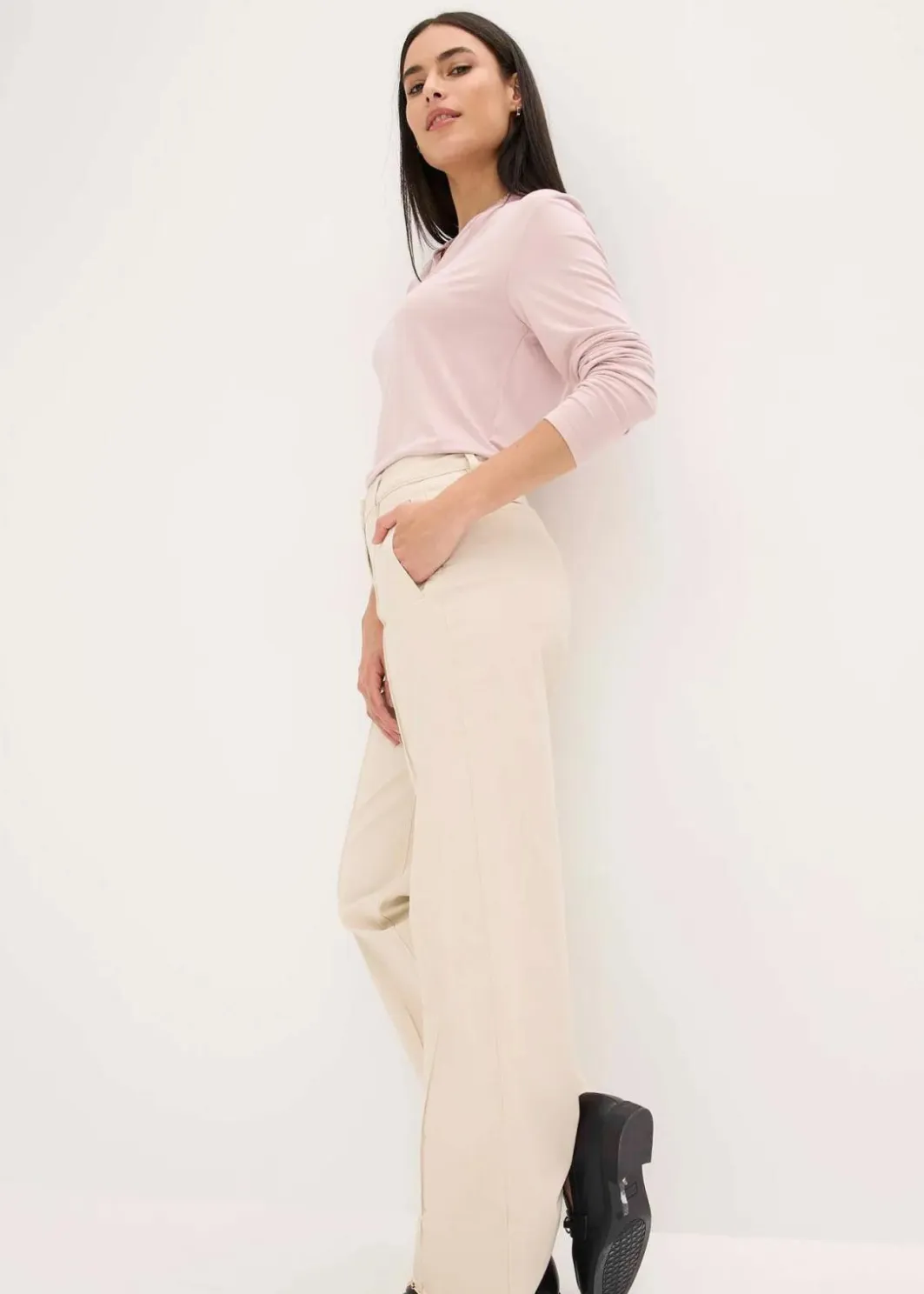 Damen bonprix Shirts & Tops|Shirt mit Stehkragen