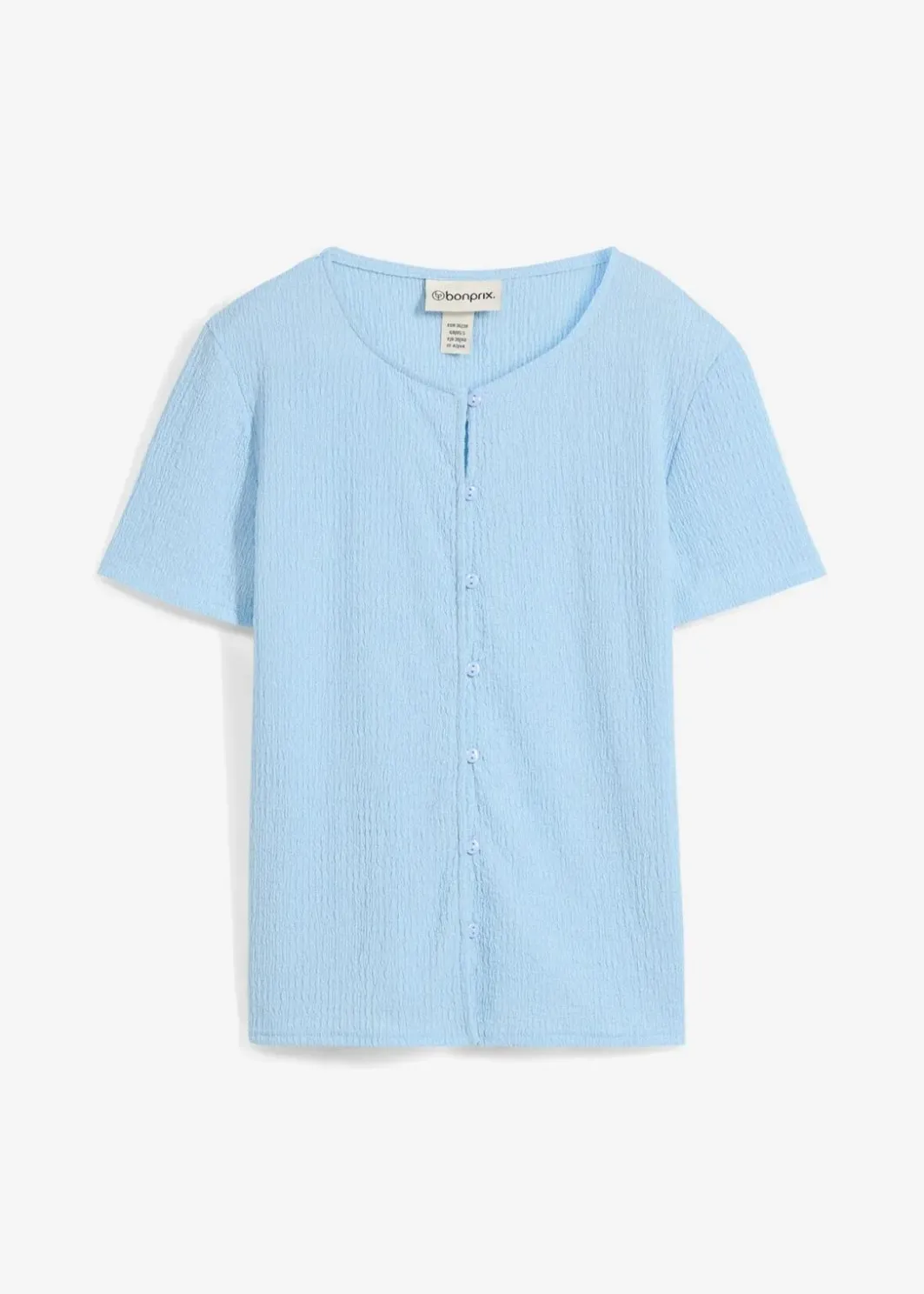 Outlet Shirt mit Struktur und Knopfleiste Damen Shirts & Tops