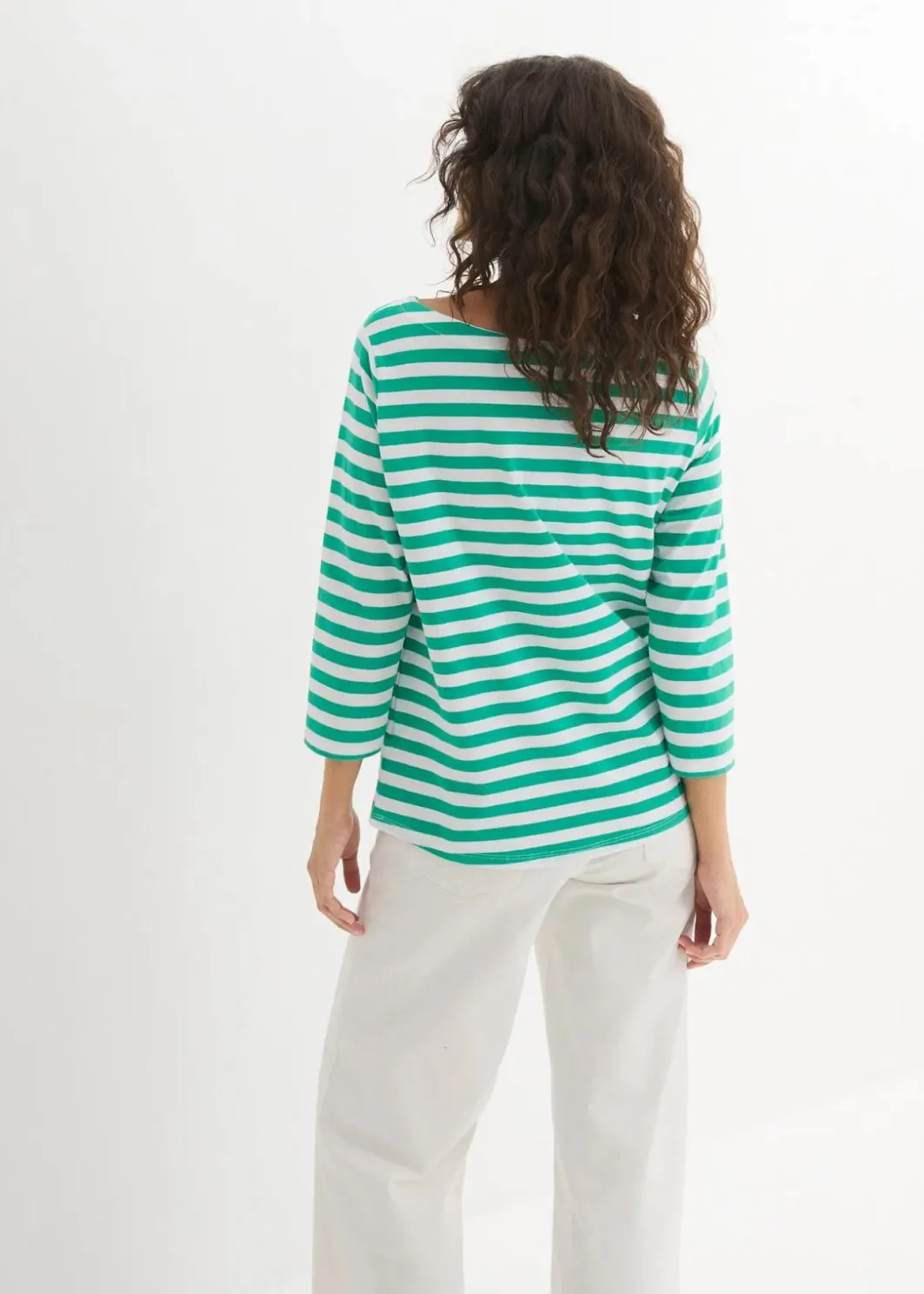 Damen bonprix Shirts & Tops|Basics|Shirt mit U-Boot-Ausschnitt
