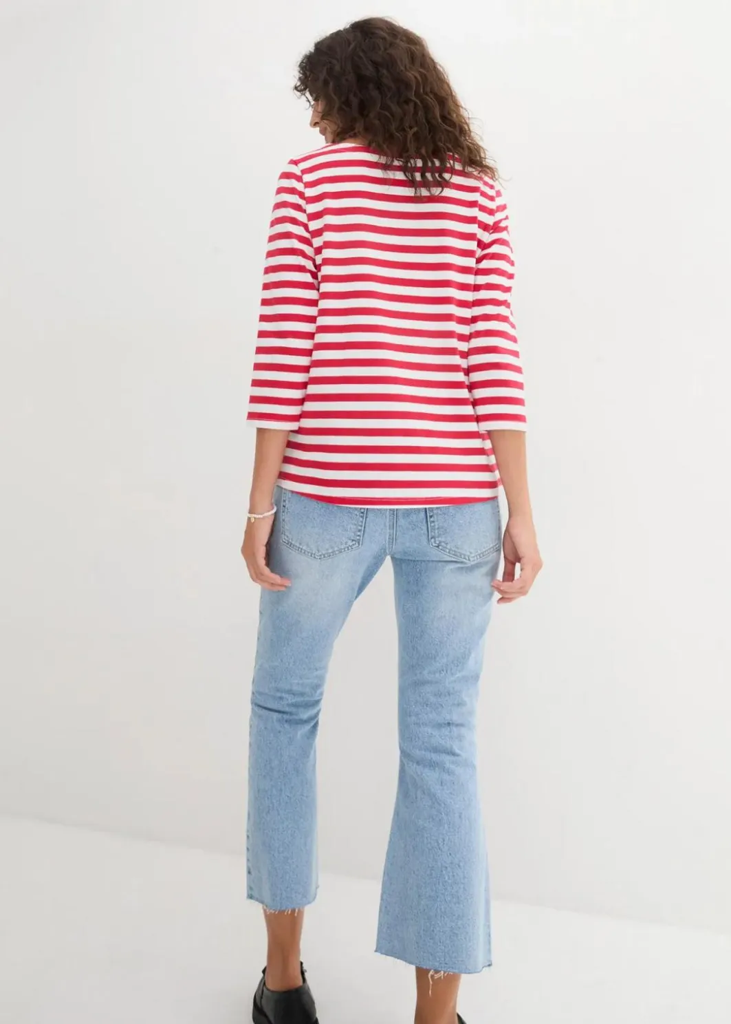 Damen bonprix Bekleidung·Röcke|Basics|Shirt mit U-Boot-Ausschnitt