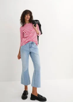 Damen bonprix Bekleidung·Röcke|Basics|Shirt mit U-Boot-Ausschnitt
