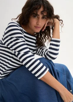 New Shirt mit U-Boot-Ausschnitt Damen Shirts & Tops|Basics